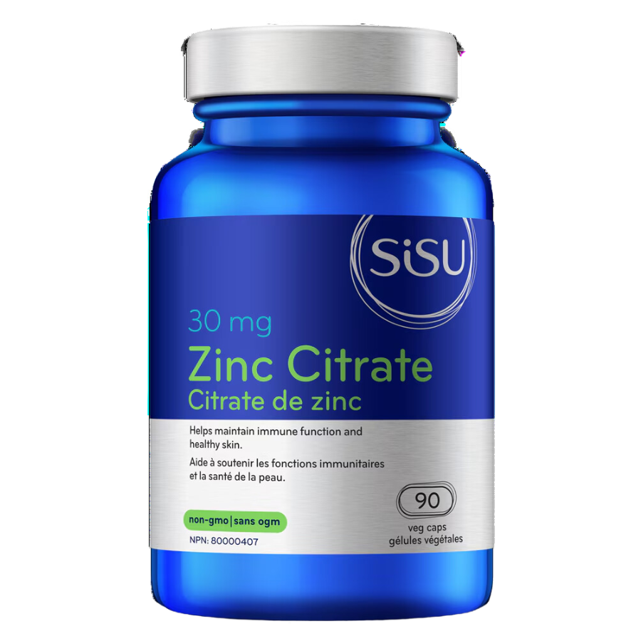 Zinc Citrate 30 mg 90 Veggie Caps