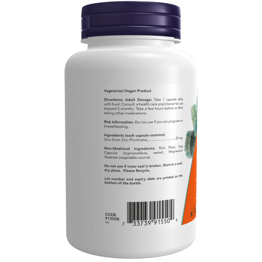 Zinc Picolinate 25 mg 100 Veggi Caps