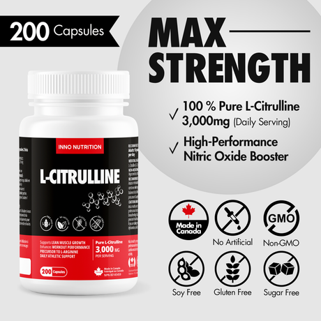 L-citrulline 750 mg 200 Capsules