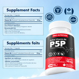 P5P Vitamin B6 50mg 120 Veggie Capsules