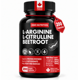 L-Arginine, L-Citrulline, Beetroot 200 Caps