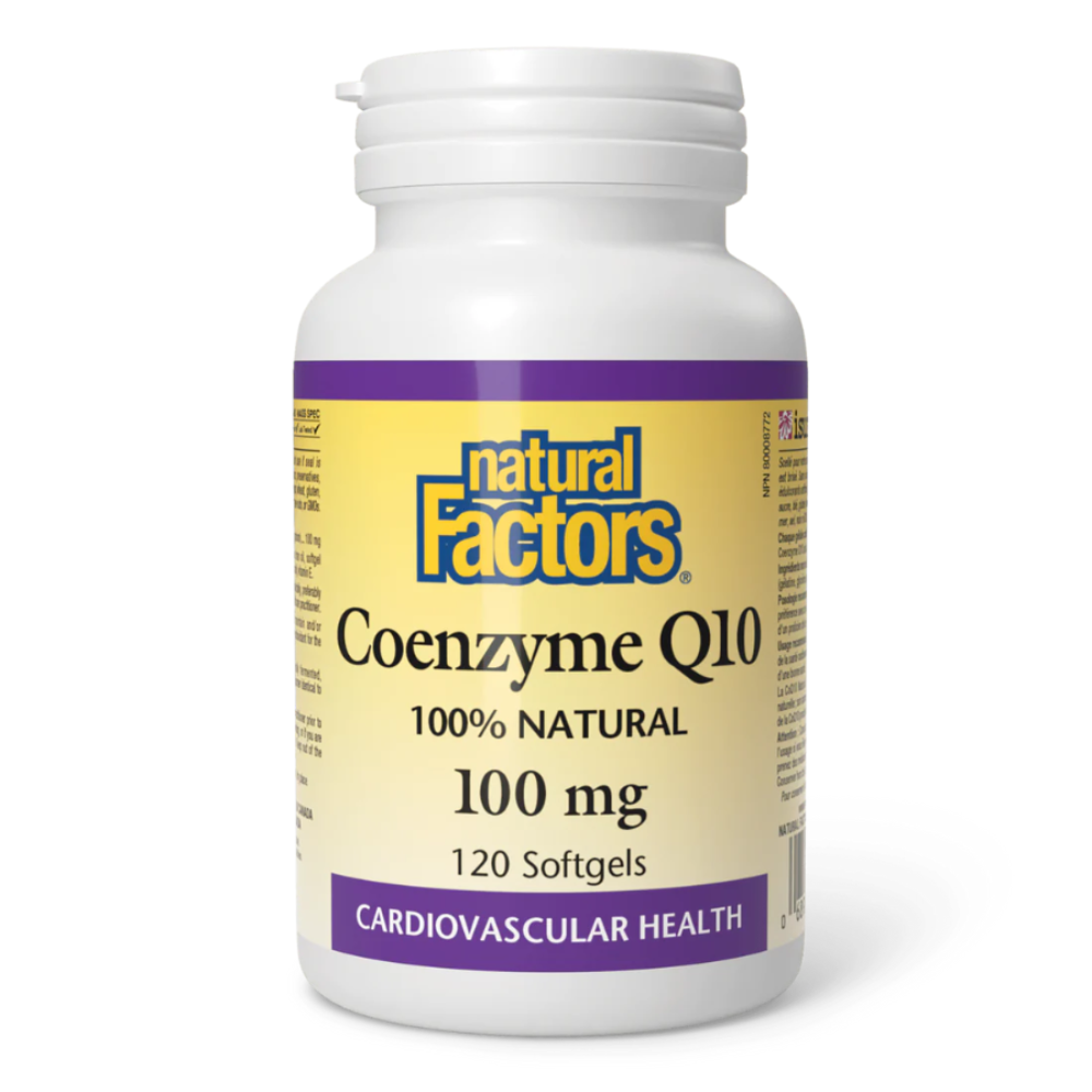 Coenzyme Q10 100% Natural 100 mg, 120 Softgels