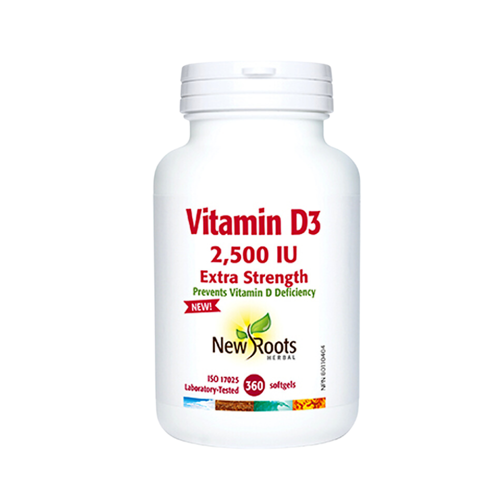 Vitamin D3 2,500 IU Extra Strength 360 Softgels