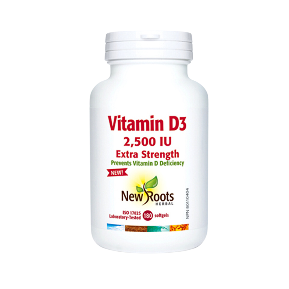 Vitamin D3 2,500 IU Extra Strength 180 Softgels