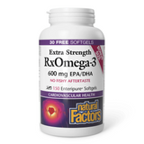 RxOmega-3 Extra Strength 600mg, 150 Enteripure Softgels