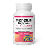 Magnesium Bisglycinate plus L-Theanine 250 mg 90 Veggie Caps