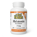 Melatonin Peppermint 3 mg 210 Sublingual Tablets