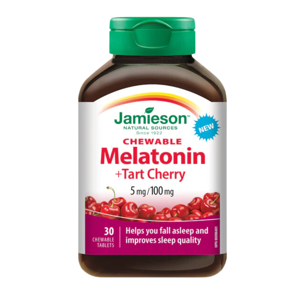 Melatonin 5 mg + Tart Cherry 100 mg 30 Chewable Tablets